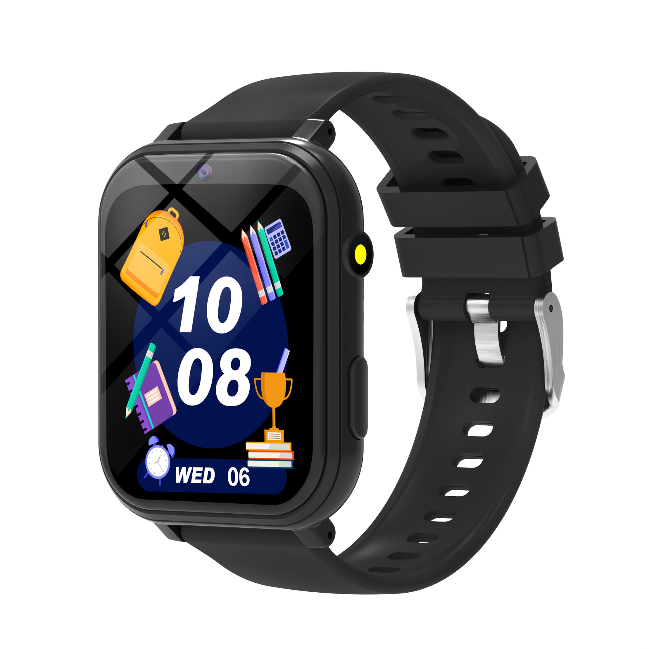 Image of Colorful ' Smartwatch With 18 Educational Games, Led Light, Alarm, Calculator, Music, Camera, Pedometer - Silicone Strap, Usb Charging - Perfect Birthday And Holiday Gift For Boys And Girls