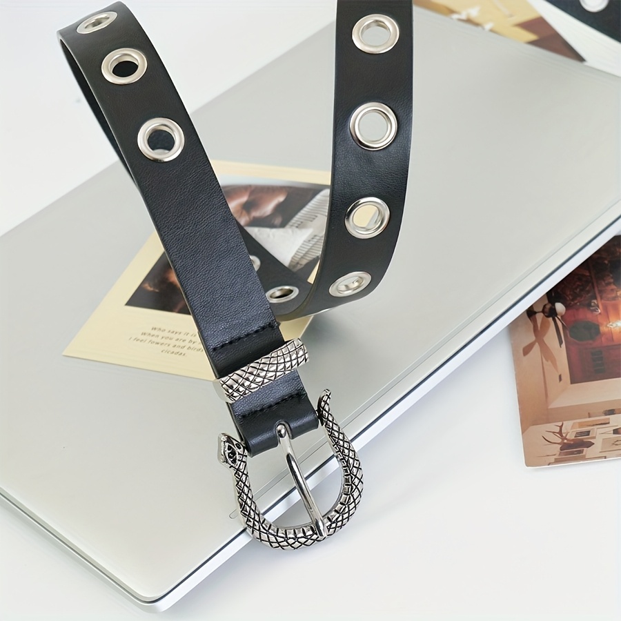 Retro Carved Needle Buckle Belt for Men