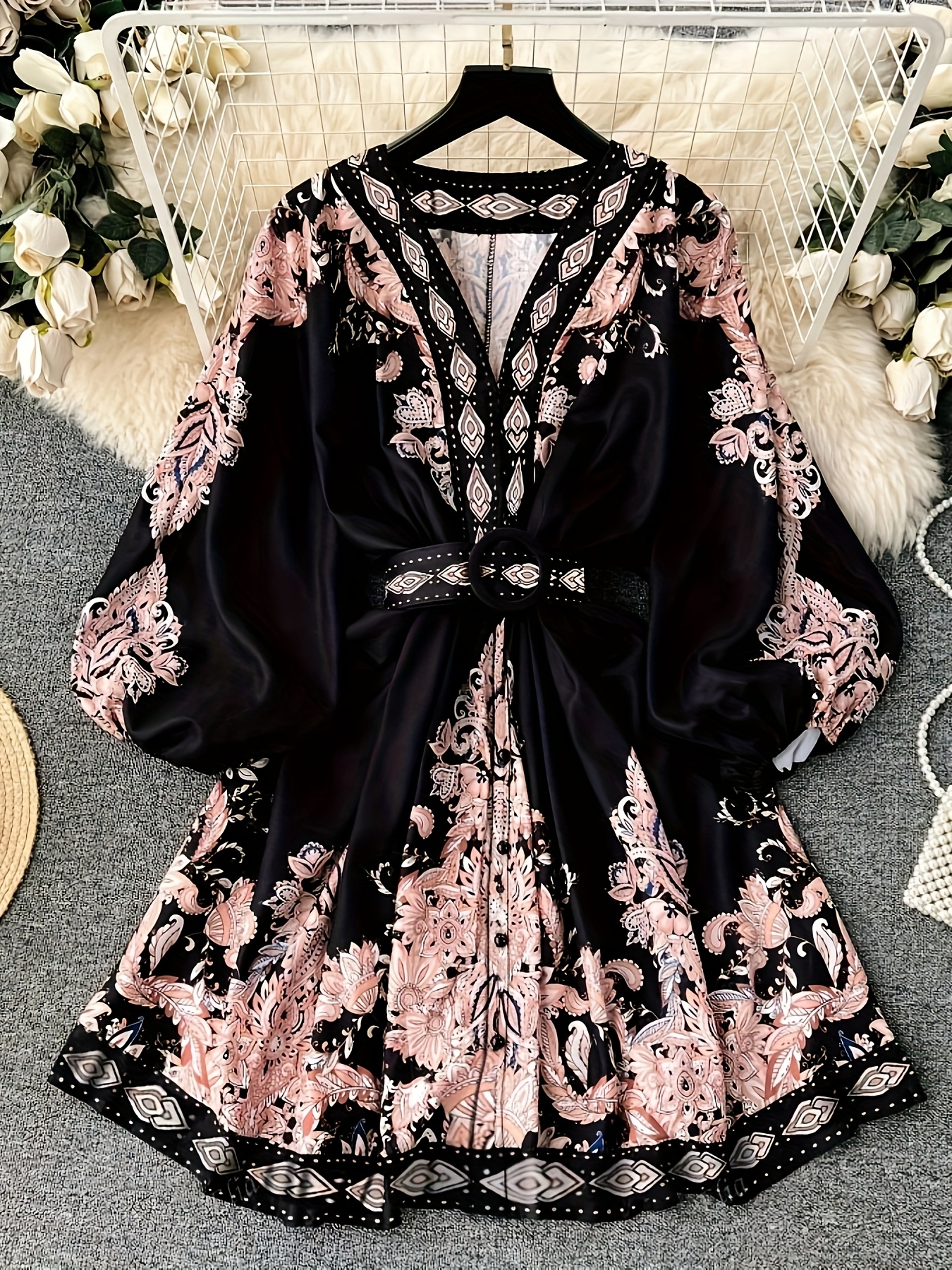 open lace back dress Tabitha Navy Blue Mesh Lantern Sleeve Mini Dress (Archive Sale)