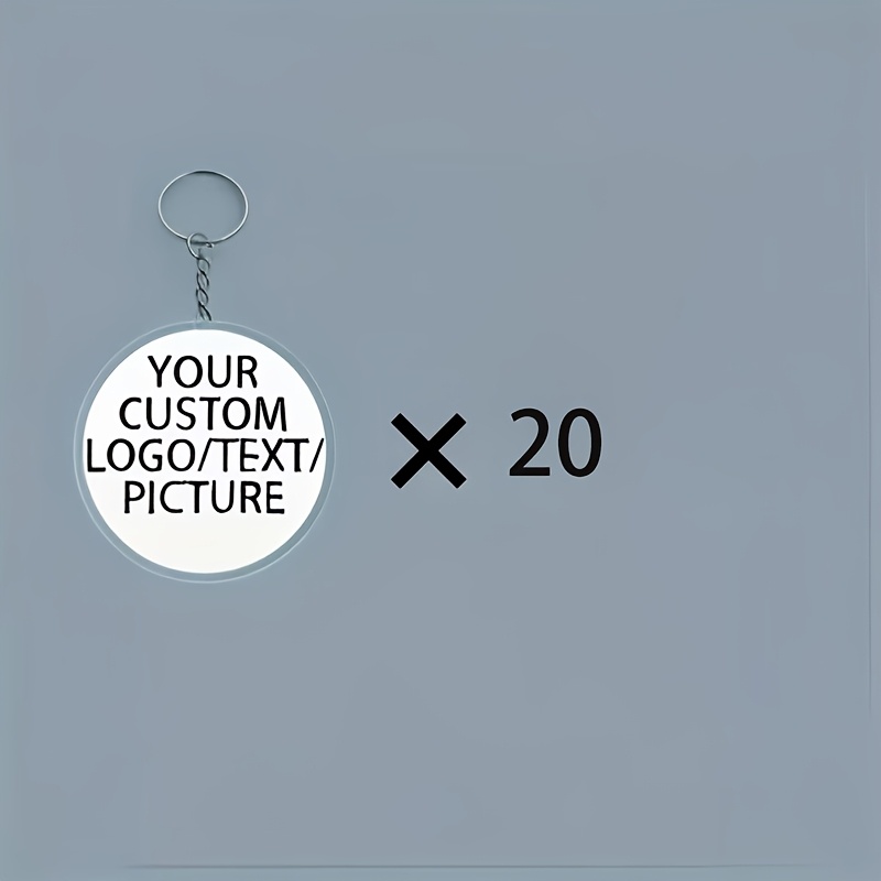 TEMU 15/20/40pcs Portachiavi Personalizzati con Foto Compatibili per Immagini - Carica le Tue Immagini, Anelli Portachiavi Rotondi, Ordini per ,