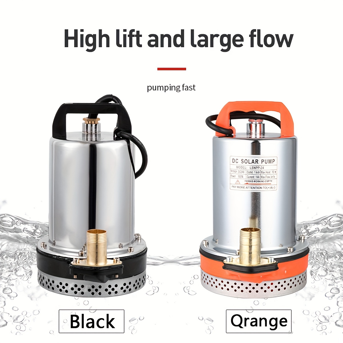 solar water pump with stainless filter port 12v pump stainless steel cover 3000l h high lift 8m for plants water backyard home lawn garden farm irrigation details 3