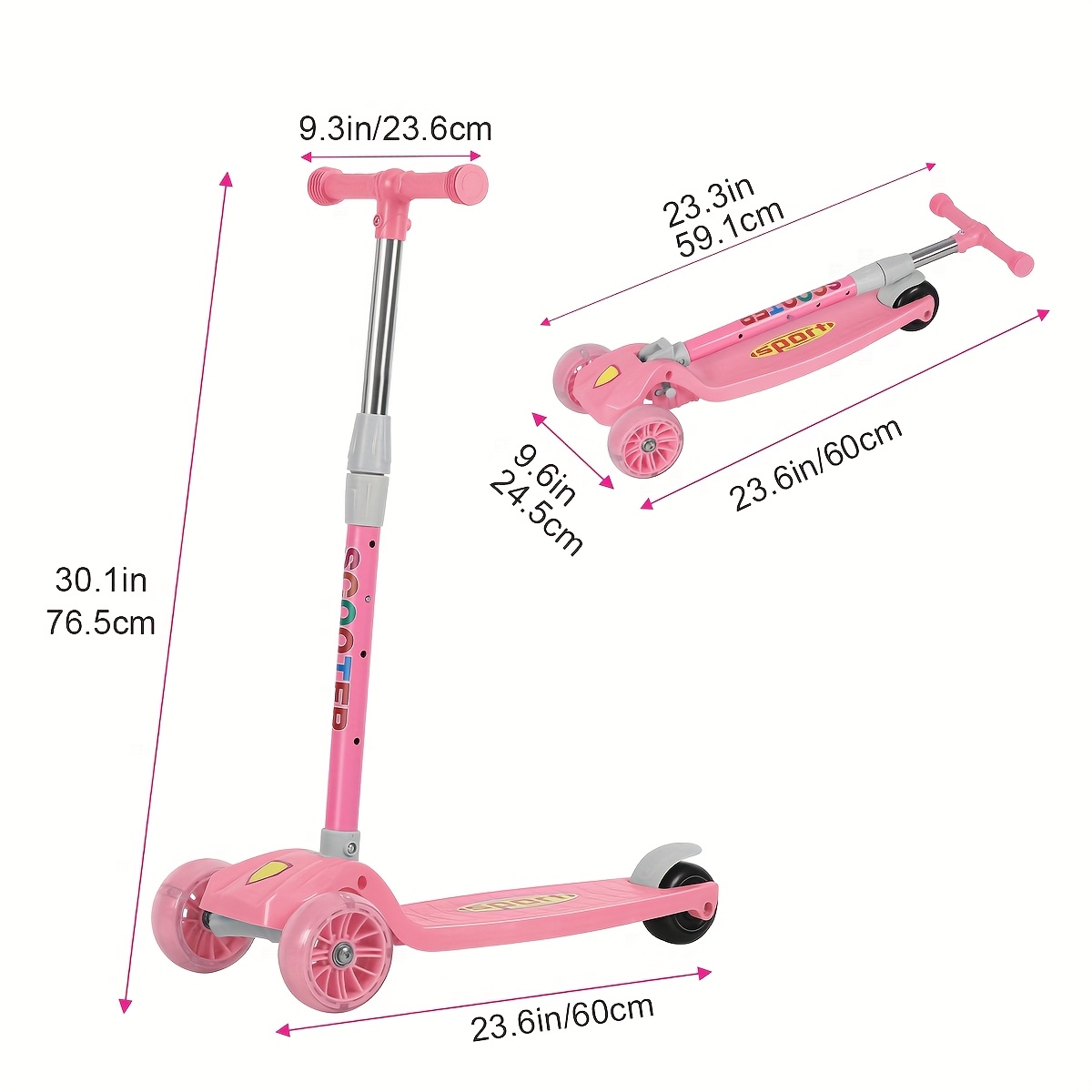 2 Roues De Remplacement Pour Tricycle Enfant - Universelles - Antidérapantes - Rose - Plastique Durable - 5