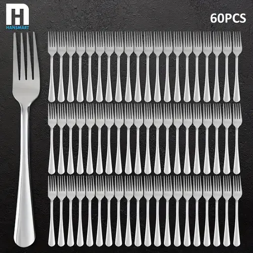 36 60pcs silverware set 36 60pcs knives forks spoons stainless steel flatware set polished cutlery set dishwasher safe suitable for gifting hotels and restaurants weddings birthday parties everyday use