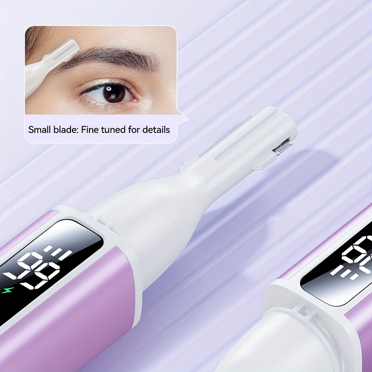 multi functional portable womens electric ear and nose hair trimmer 2 in 1 multi purpose mini electric eyebrow trimmer usb charging type c long press boot three speed regulation holiday gift Product details 7