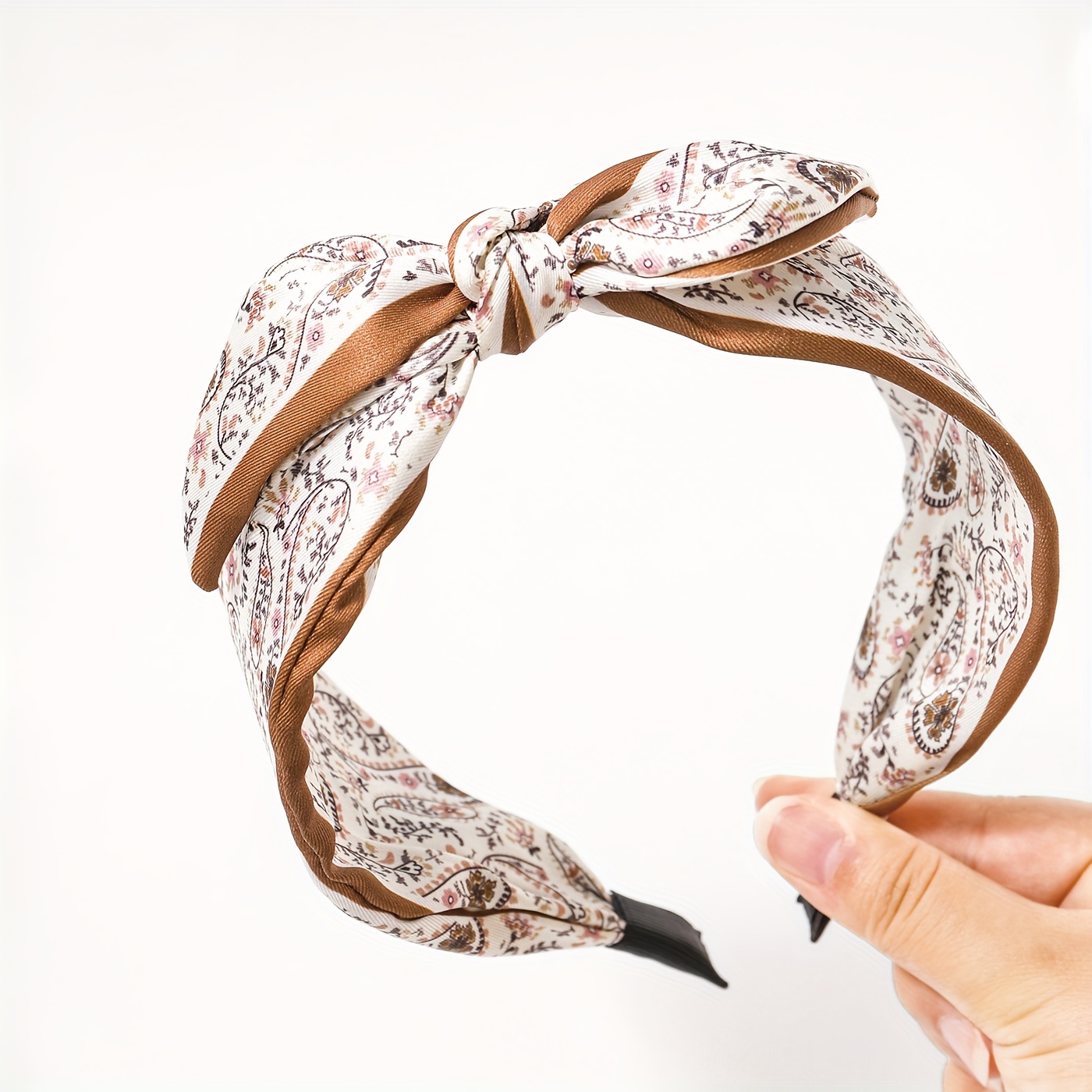 2pcs boho chic paisley print headbands cute bunny ears bow Temu