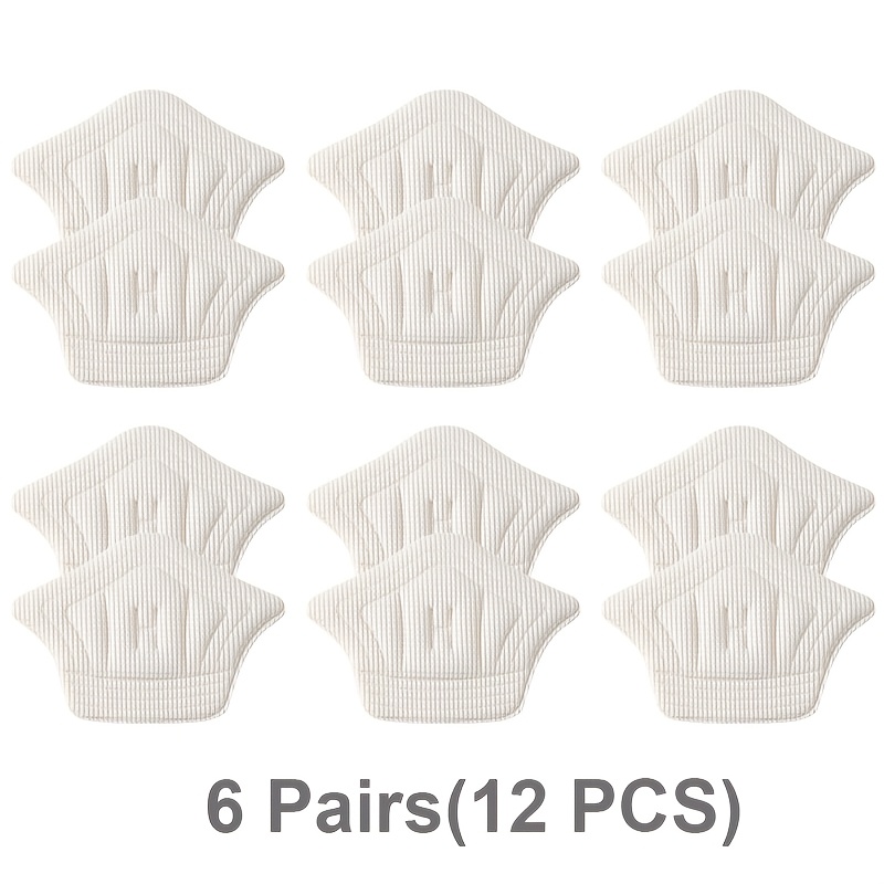 6 Pairs/12pcs Heel Pads Heel Patches Shoelace Heel Trimmable Suitable For Sneakers