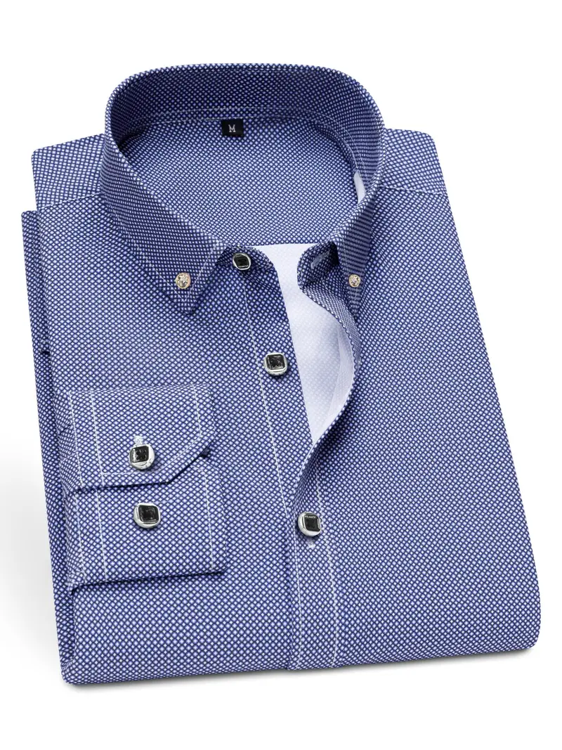 CAMICIA UOMO | MANICA LUNGA | CON TASCHINO | 100% COTONE | 140 Gr/m2 - Foto 2
