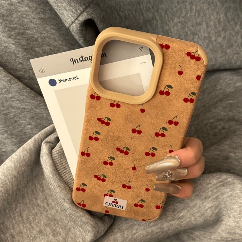 

Full Screen Small Cherry Creative All-inclusive Anti-fall Simple And Fashionable For Fashionable And Trendy People Anti-fall Suitable For Iphone16promax/15/14plus/13/12/11