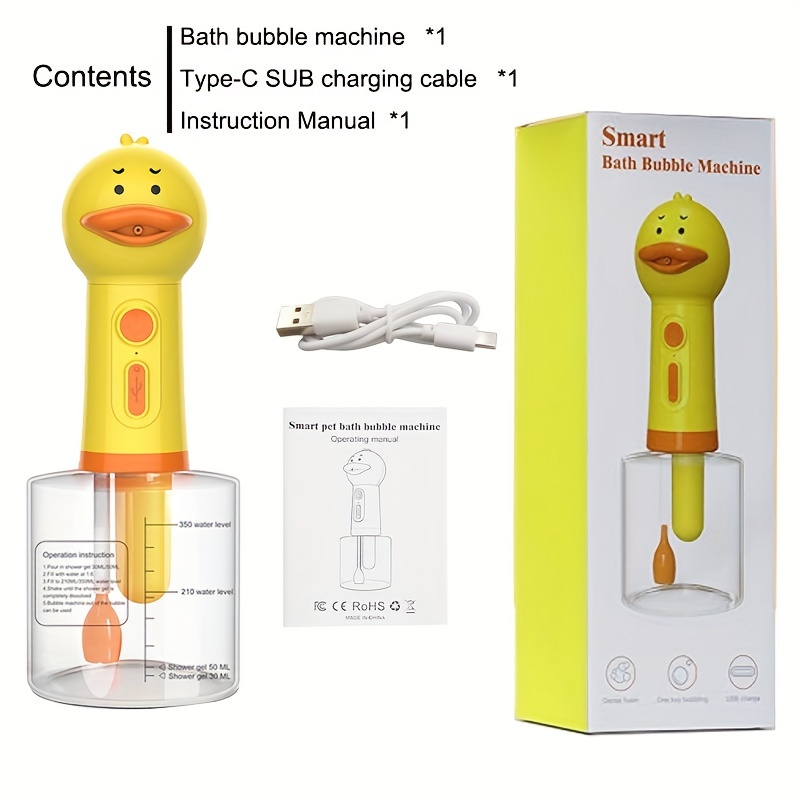 pet electric foam shampoo dispenser for   bath rechargeable soap dispenser for pet bath bathroom kitchen sink details 5