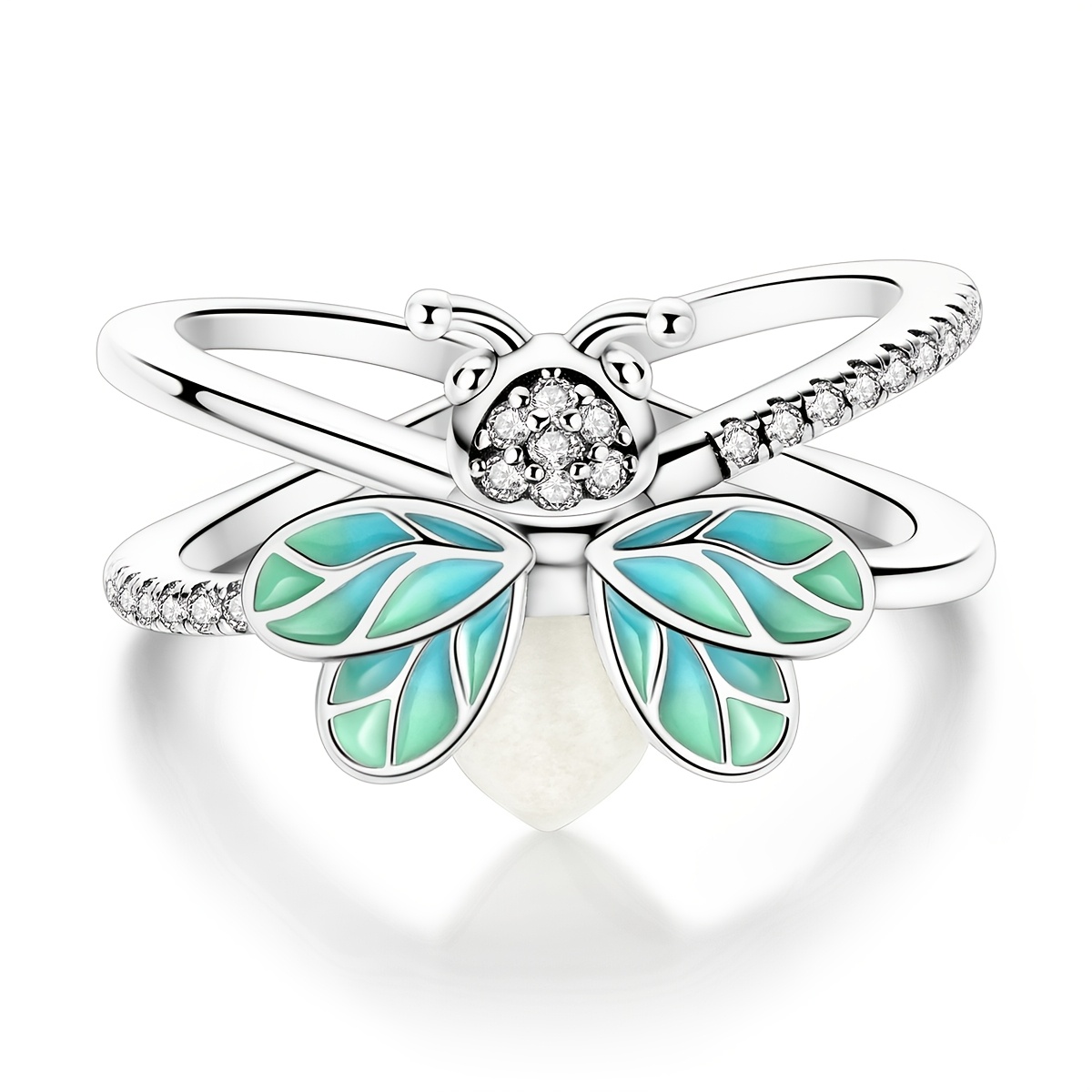 Women's Summer Night Glow Firefly Ring, Elegant Gift