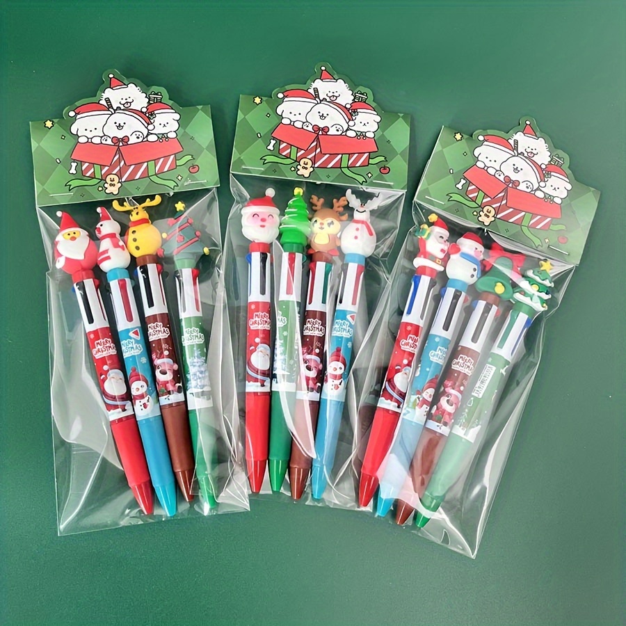 Christmas Multicolor Gel Pens Set - Random -pack - Smooth Writing 0.5mm Gel Pen In Single Color, , 6 Colors & 10 Colors - Perfect For Holiday Crafts And Gift Wrapping