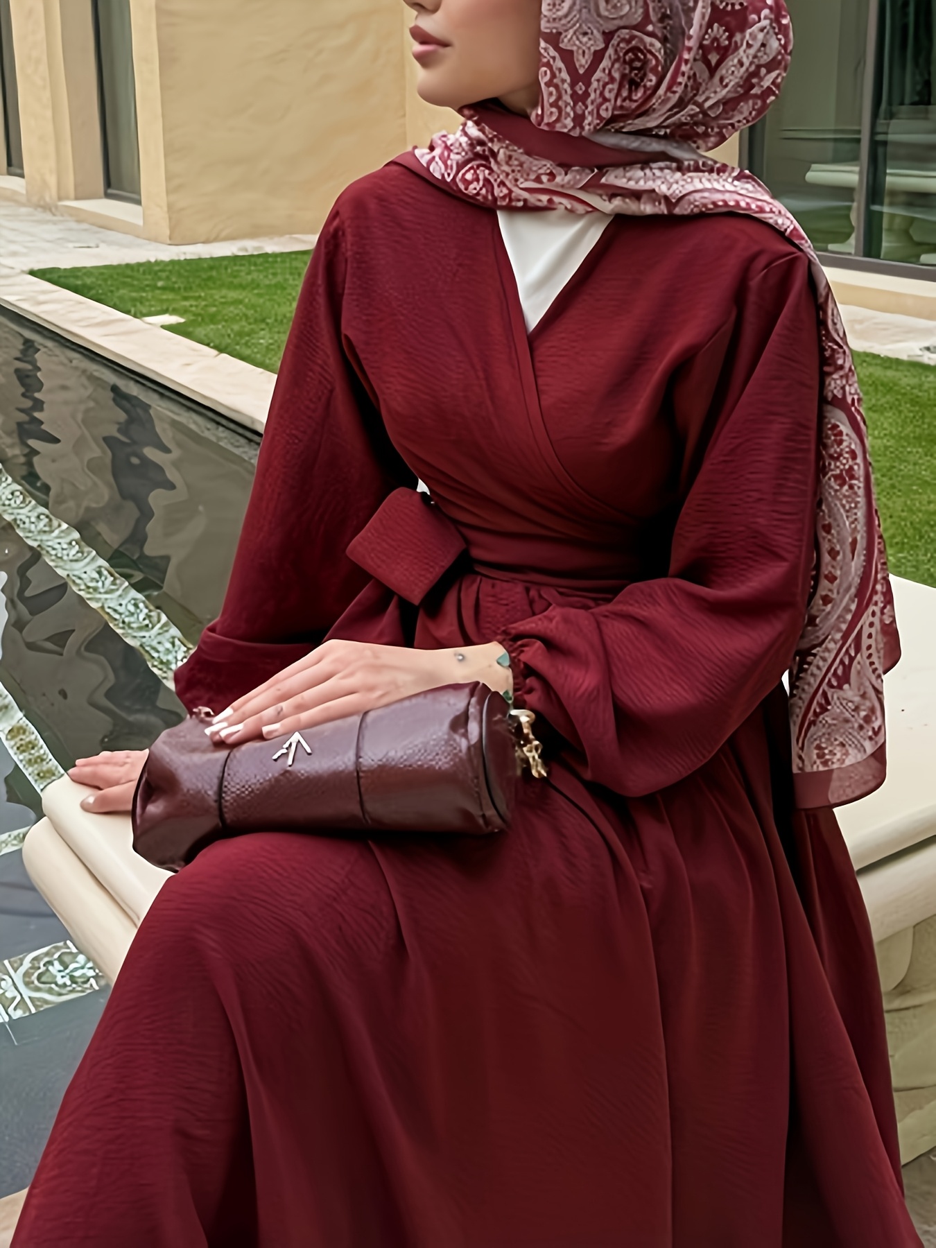 slim fit dress slacks Afflatus Hijab