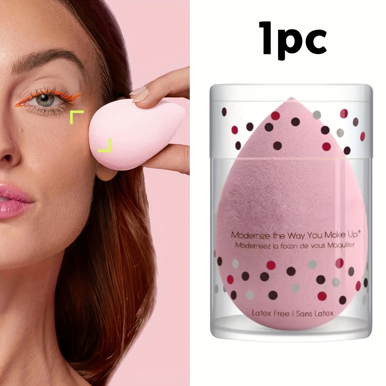 1pc Water Drop Shape Makeup Sponge - Washable & Reusable Bubble Makeup Sponge Cosmetic Puff Suitable For Foundations, Powders, Creams - Gentle For /normal Skin, Travel-friendly Beauty Tool (1pc)