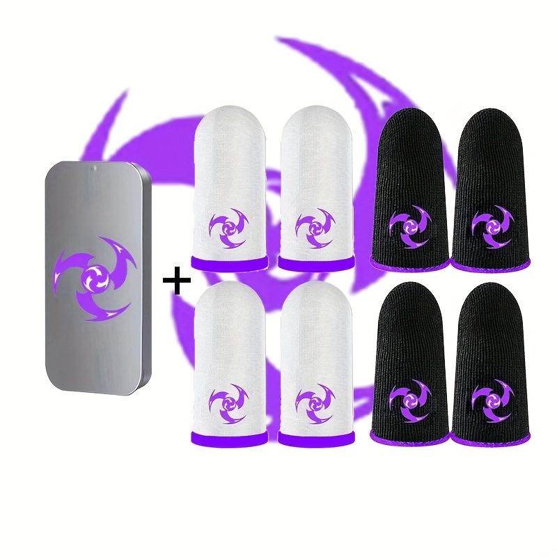 glasfaser-gaming-finger-schutz, touchscreen-daumenabdeckung, schweißfeste atmungsaktive nahtlose touchscreen-finger-schutz, reibungsloses gleiten, leicht und bequem, verbessert das gaming-erlebnis