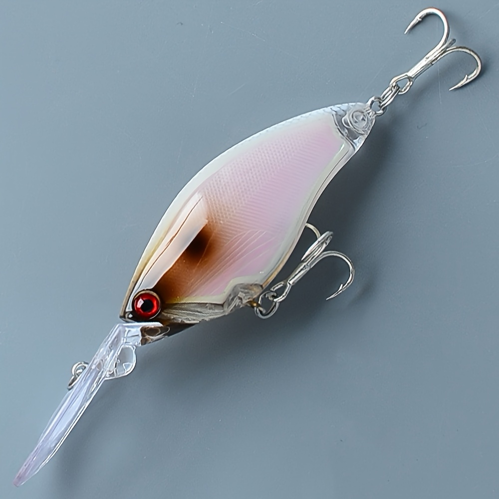 TEMU 1pc Premium Minnow Fishing Lure, , 4.33in/0.66oz Durable Abs Body, For Sea & Carp Fishing
