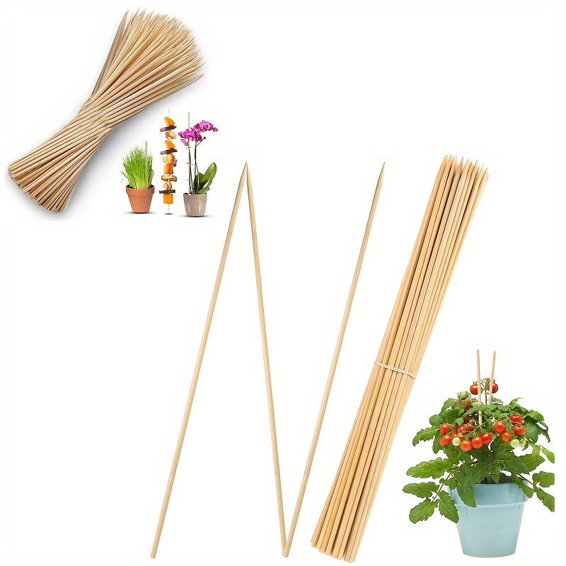 

50-piece Stakes - Versatile Plant Support For Potted Plants, Tomatoes & Flowers | Customizable Lengths For Diy Projects, Barbecue Labels & More