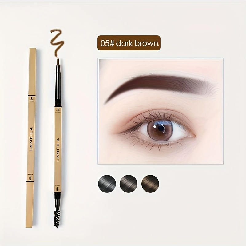 Image of Brush Eyebrow Pencil Shaping Waterproof Long-lasting Non-fading Sweat-proof Brow Pencil Beginner Makeup Tool