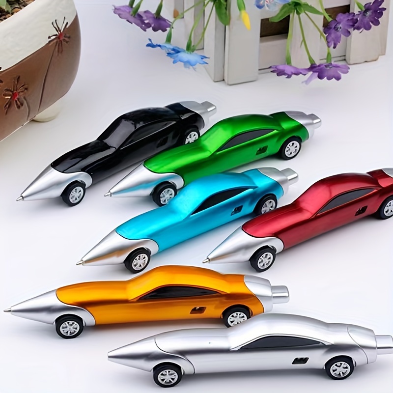 

2pcs, Innovative Car Ballpoint Pen, A Cool Sports Car Push Pen For Students' Study Stationery, Back To School, School Supplies, Kawaii Stationery, Colors For School, Stationery, Writing Pens
