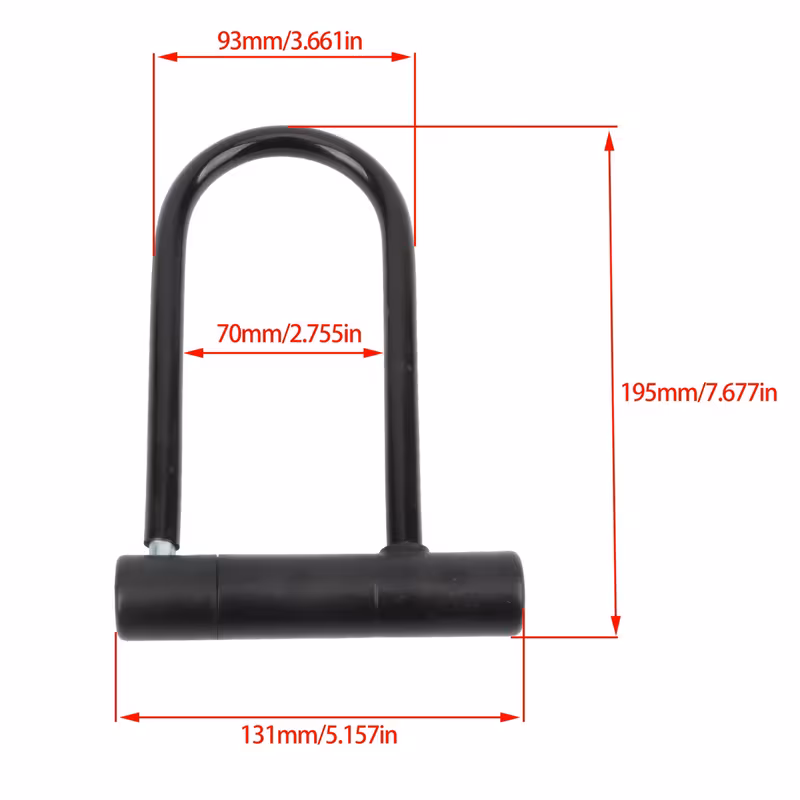 motorcycle anti theft safety u locks for scooters for bikes for honda for yamaha motorcycle universal additions with key without battery 5