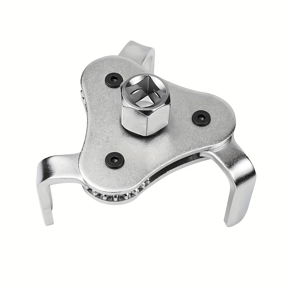 TEMU 1pc Adjustable 3-jaw Oil Filter Wrench For Cars, Trucks, And Motorcycles, Easy Removal And Installation