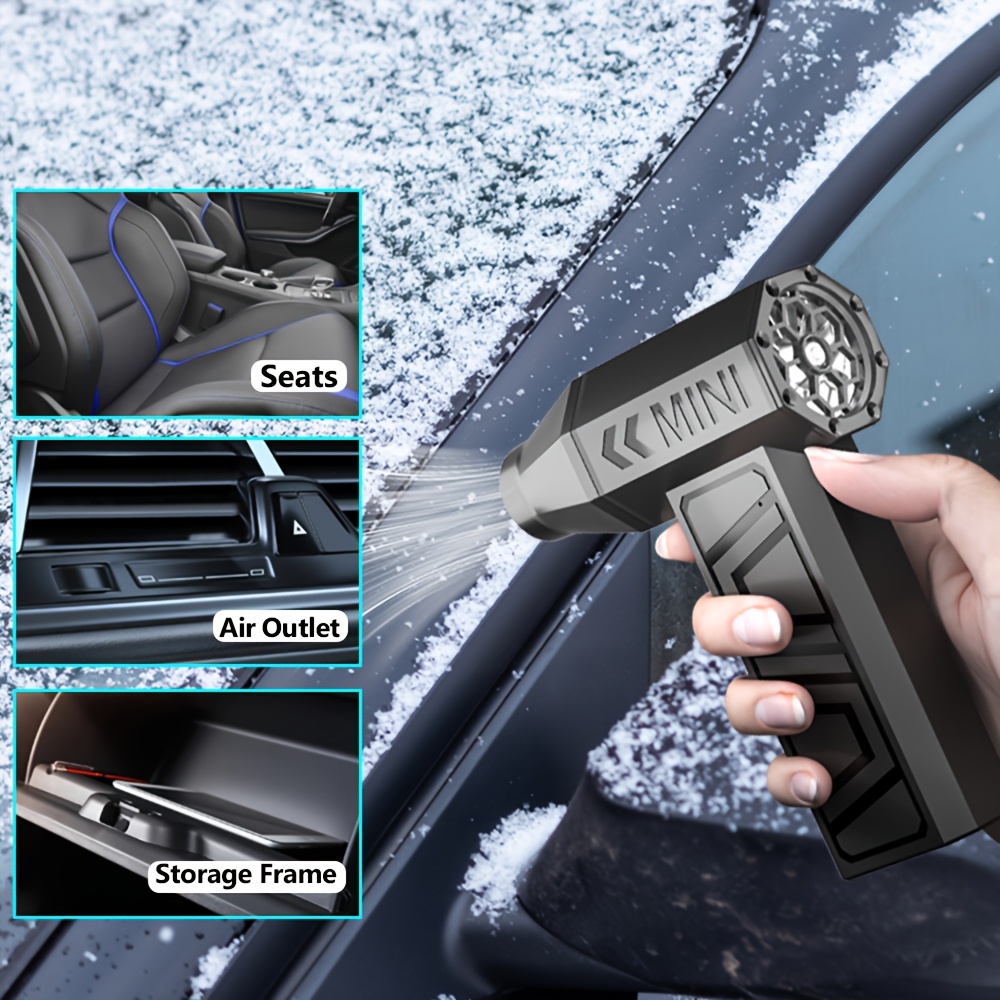    fan   adjustable 130000rpm type c usb rechargeable high   air duster for cleaning with lithium battery ideal for vehicle and home use cleaning tool   blower usb rechargeable fa