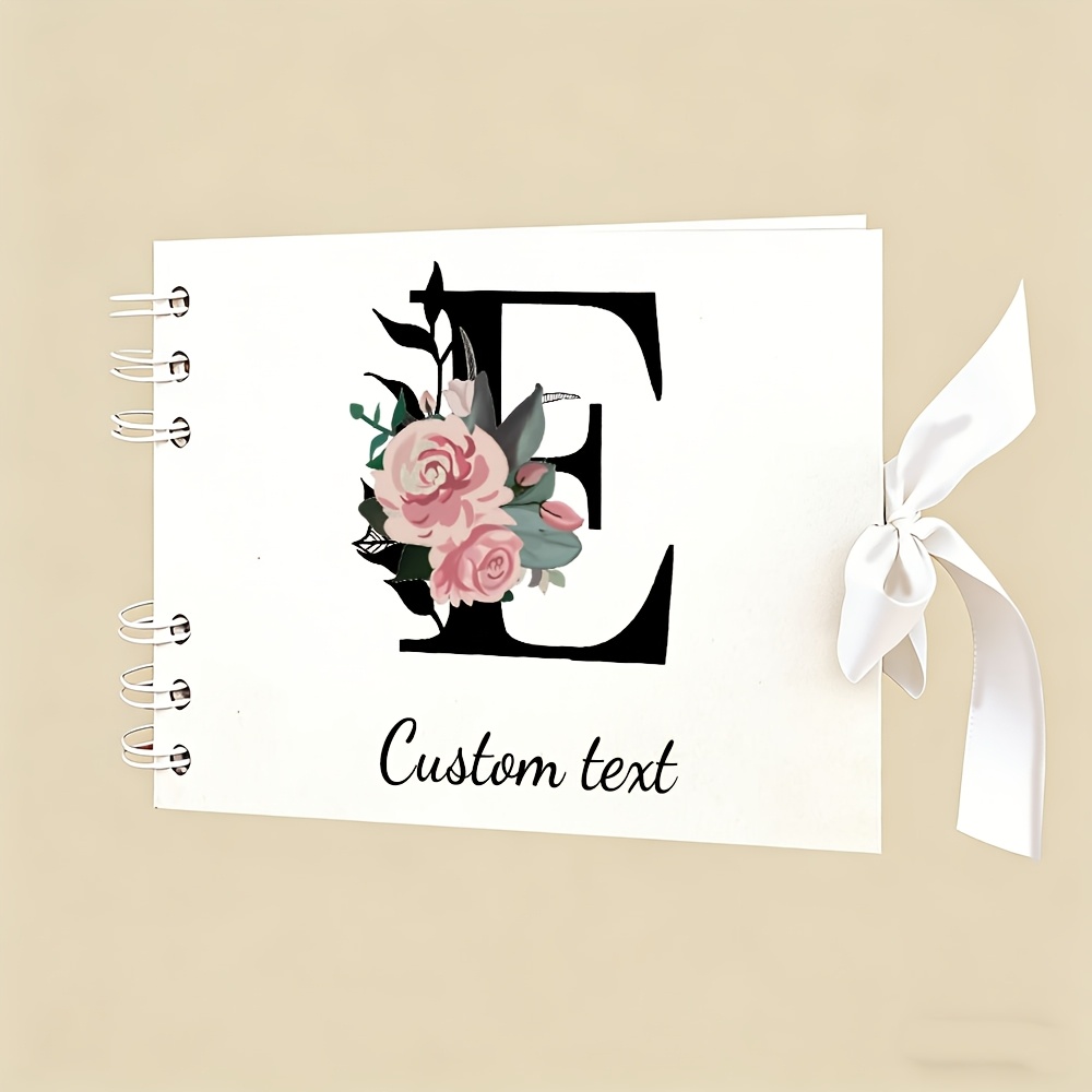 TEMU Customizable 40 Pages Photo Album Customizable Diy Notebook For Wedding Guest Book And Anniversary Memories Family Diy Scrapbooking-for Craft