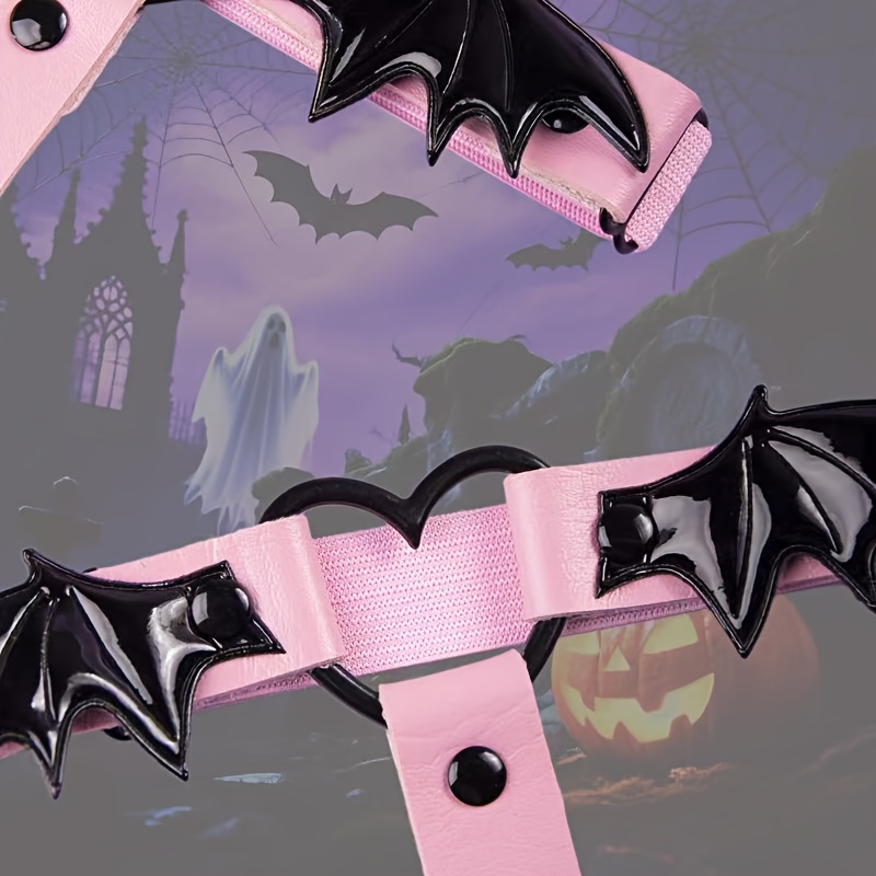 1 2pcs dark punk style garter belt bat wings heart little - Temu Bahrain