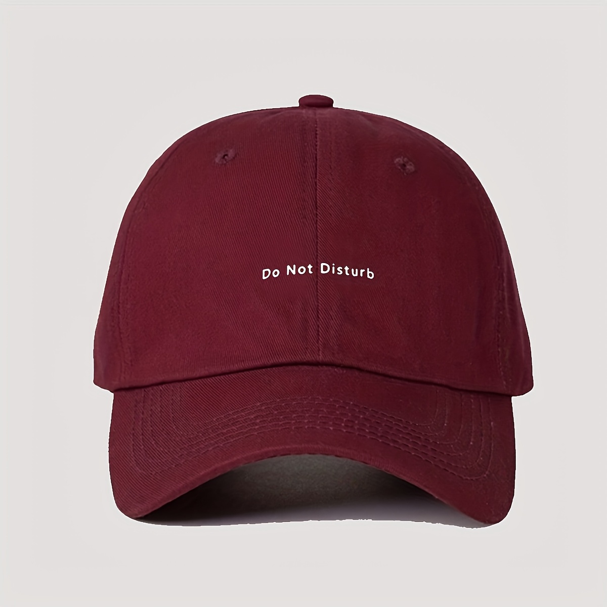 TEMU Gorra de béisbol estampada "" - Gorra unisex y ajustable para uso diario casual, para hombres y mujeres, lavable a con DND para oficina,