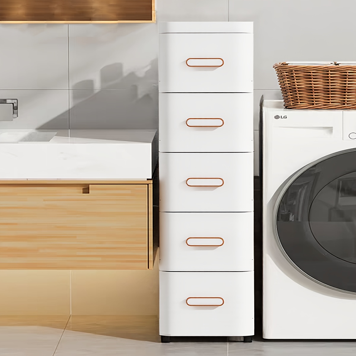 5-stufiges Regal im Industrie-Stil mit 6 transparenten Kunststoffschubladen, ideal für vielseitige Aufbewahrung in Wohn- und Arbeitsräumen