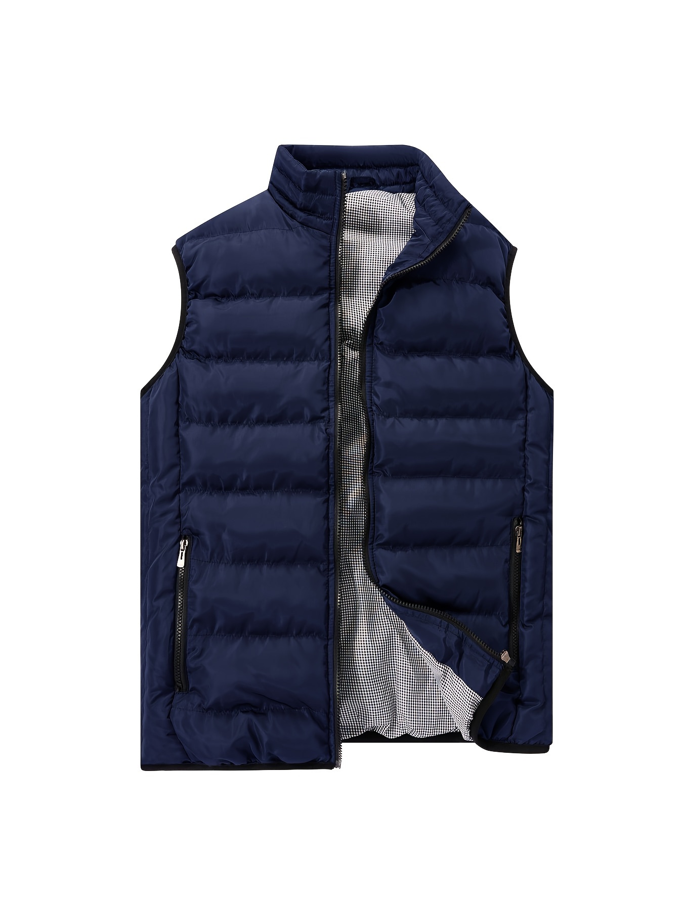 men's winter sleeveless vest thermal insulated stand collar Temu