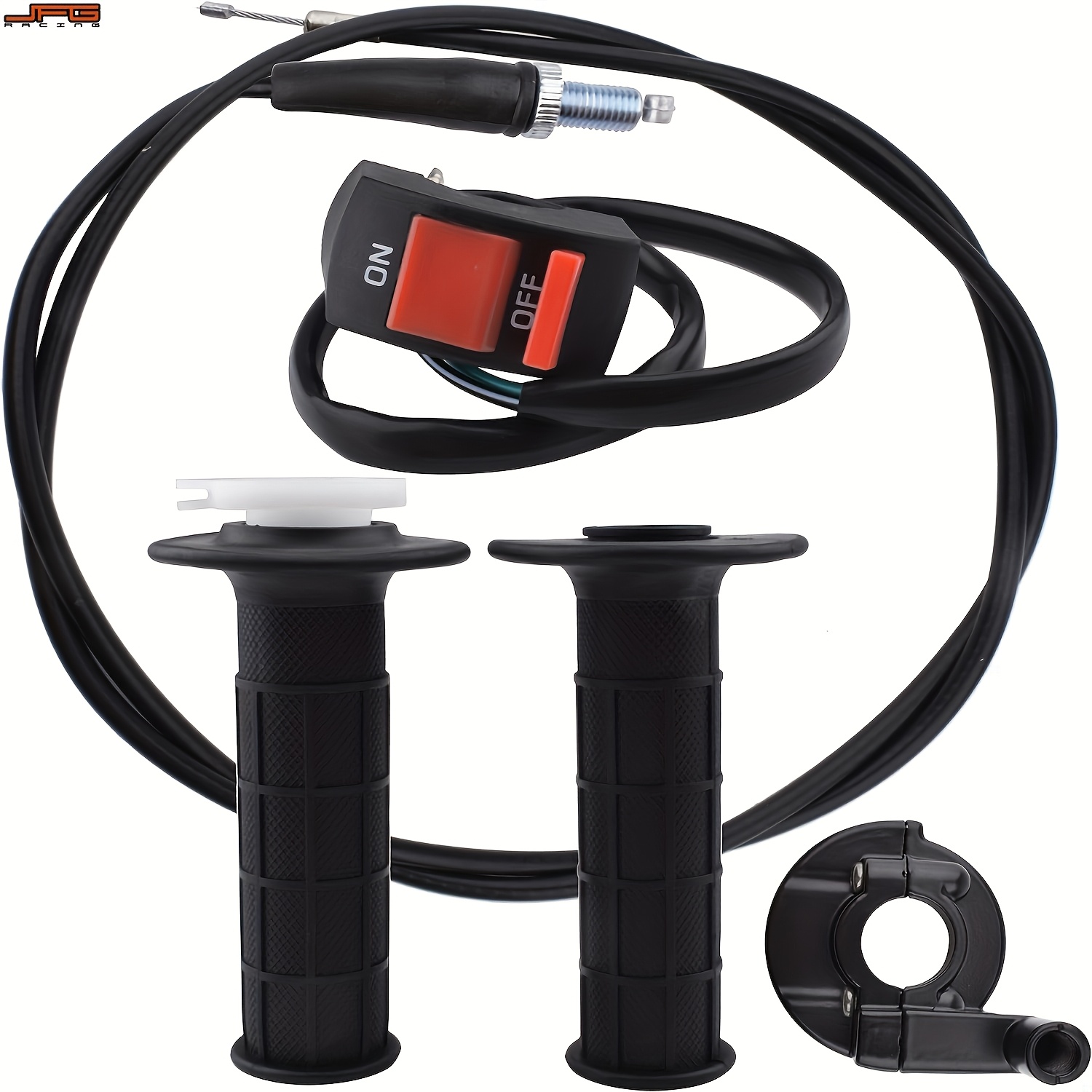 TEMU Jfg Racing Twist Throttle & Kill For Switch Set For Mini Bikes, Atvs, Quads - Fits 50cc To 250cc Models