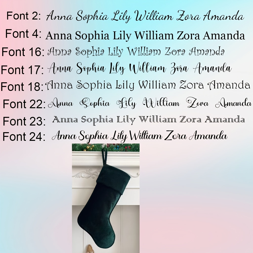 TEMU Personalized Velvet Christmas Stockings, Family Christmas Stockings, Christmas Decoration, Holiday Decorations, Xmas Gifts, Gift For Family