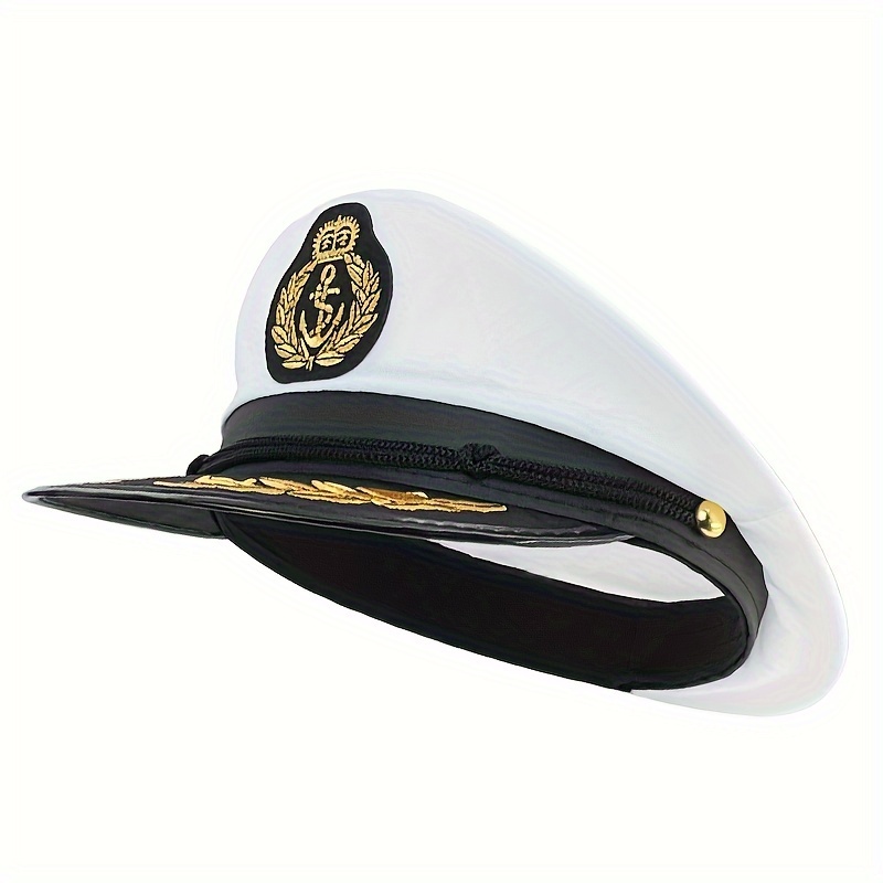 Kids Captains Hat Walmart Navy Captain Yacht Cap Golden Embroidery