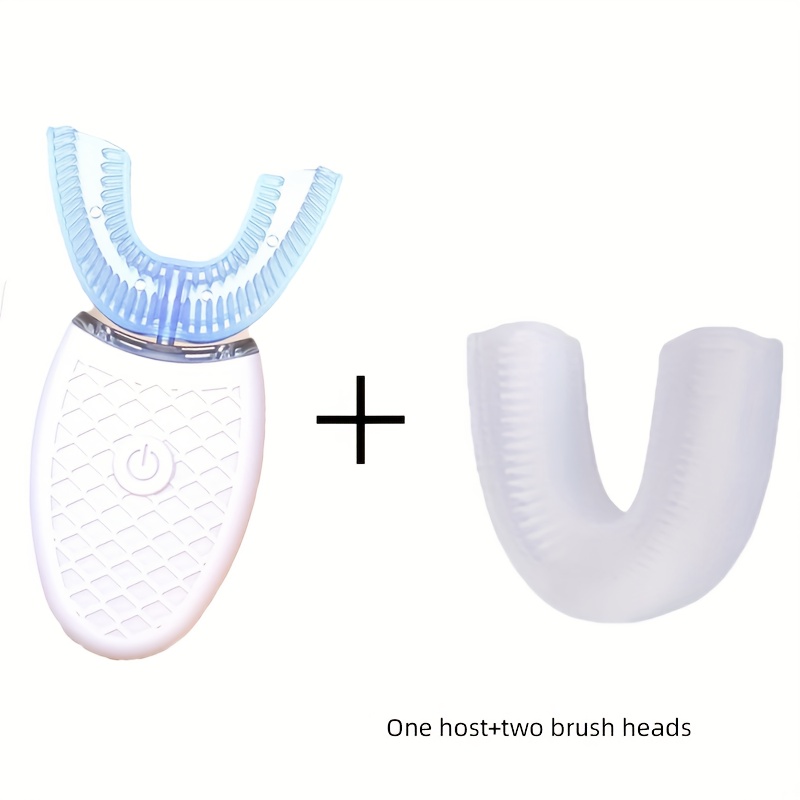 Image of Adult Toothbrush. Intelligent U-shaped Electric Toothbrush, Equipped With Soft Silicone Brush Head, Newly U-shaped Brush Head, Method Hands, Christmas Gift, For Gifting