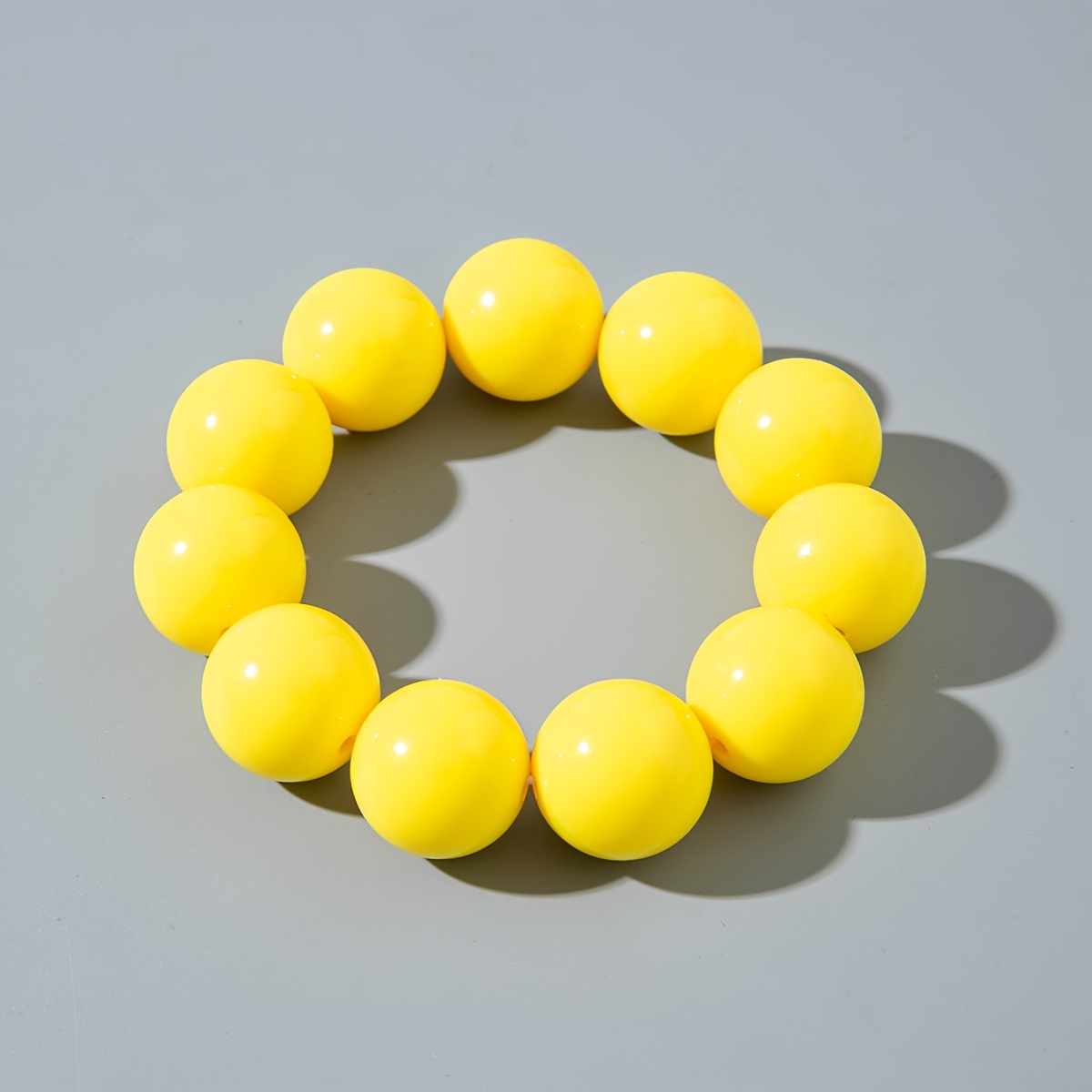 A New Bohemian Style Colorful Beaded Bracelet With 1.8 Cm Round Beads, Trendy And Unique, Gatherings, Parties, And Vacations, A Great Jewelry Gift For Women