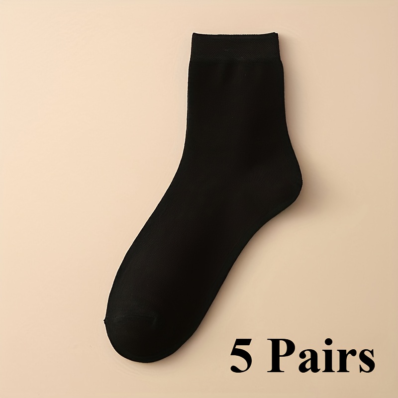 10pcsocks, Men's And Women's Long Socks, Solid Color High Tube Men's And Women's Socks, High Waist Breathable Long Socks, Men's And Women's Long Business Mid Tube Socks