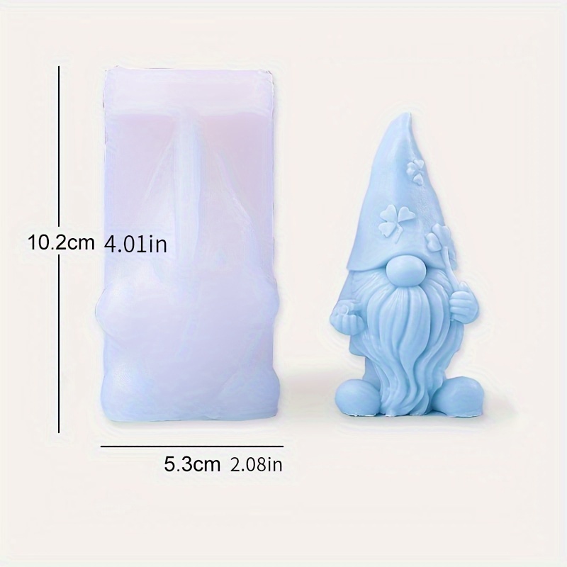 Image of 1pc, Gift For Elderly People, Aromatherapy Candle Mold, Silicone Christmas Gloves, Candle Decoration, Home Plaster Ornaments