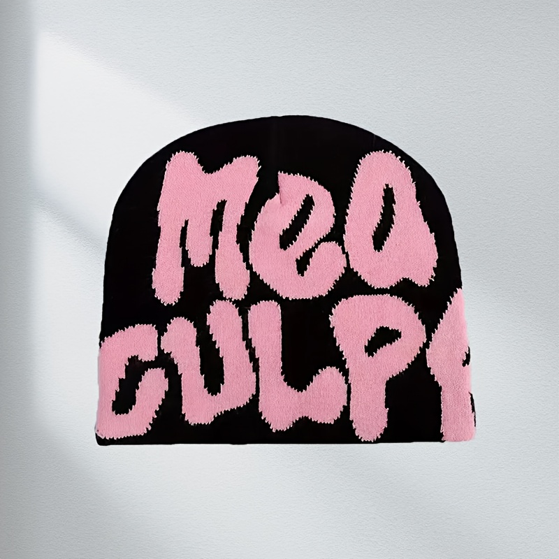 E-shop 1 Stück Unisex Cap ohne Schirm mit MEULPA Buchstaben, Mehrfarbig Optional, Ideal für Outdoor-Aktivitäten und Feiertagsfeiern, Street Style,