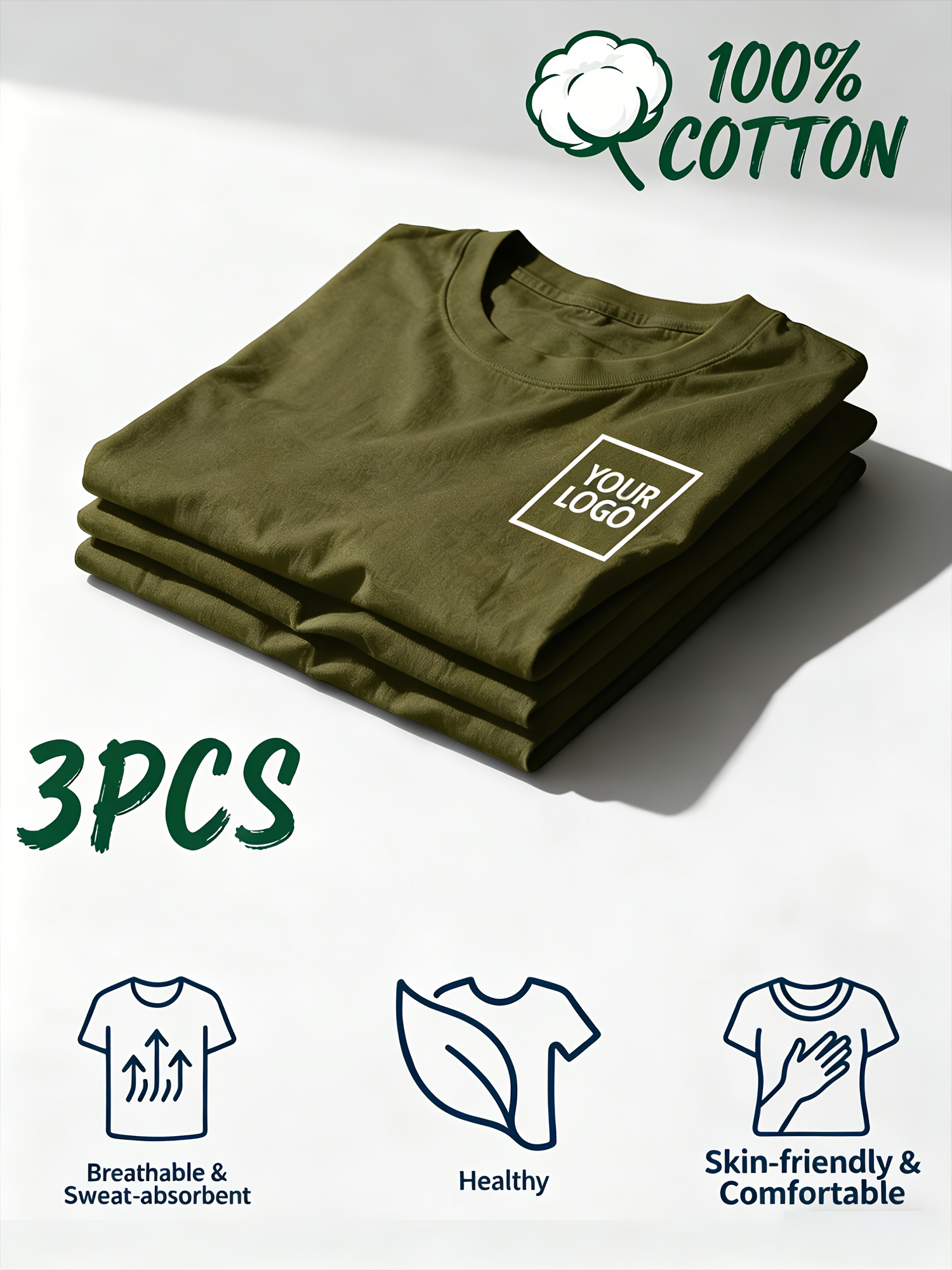 personalisierbare herren-kurzarm-t-shirts aus   baumwolle – unterstützt individuelle muster,    . ideal für teamaktivitäten, ausflüge familientreffen.