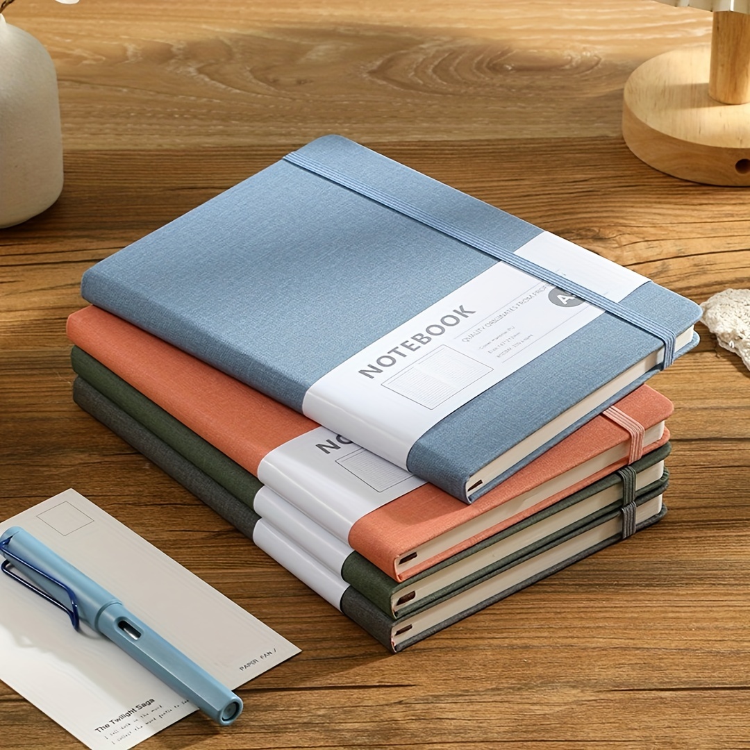 

Premium A6 Leather-bound Journal - Lined Notebook For Office, Students & Meetings