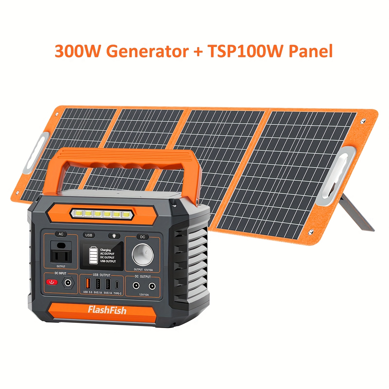 solar generator 300w 230 88wh portable power - Temu