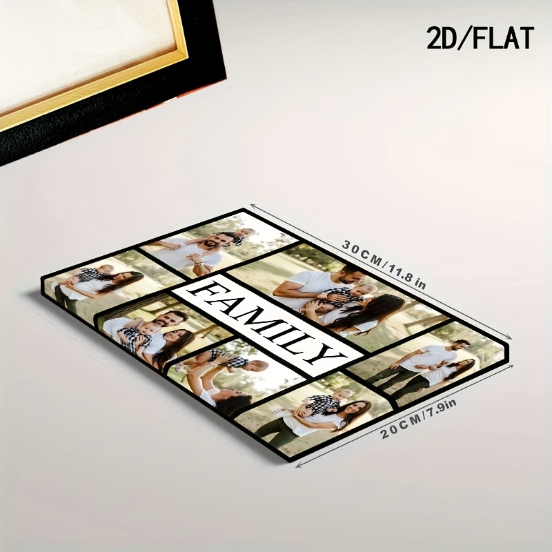 TEMU Prodotti 2D , 2D , 2D , ritratto di famiglia personalizzato con cornice, cattura momenti! il sul prato / i ricordi di famiglia, arredamento per
