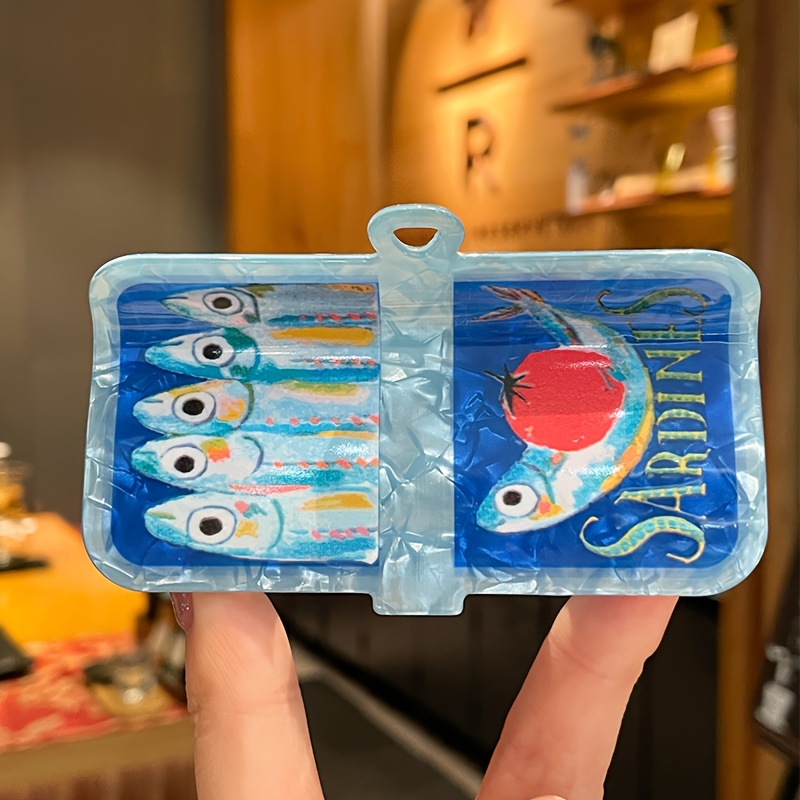TEMU Un clip d'été limité de boîte de , style océanique, clip requin créatif, accessoires pour cheveux de plage et vacances pour femmes
