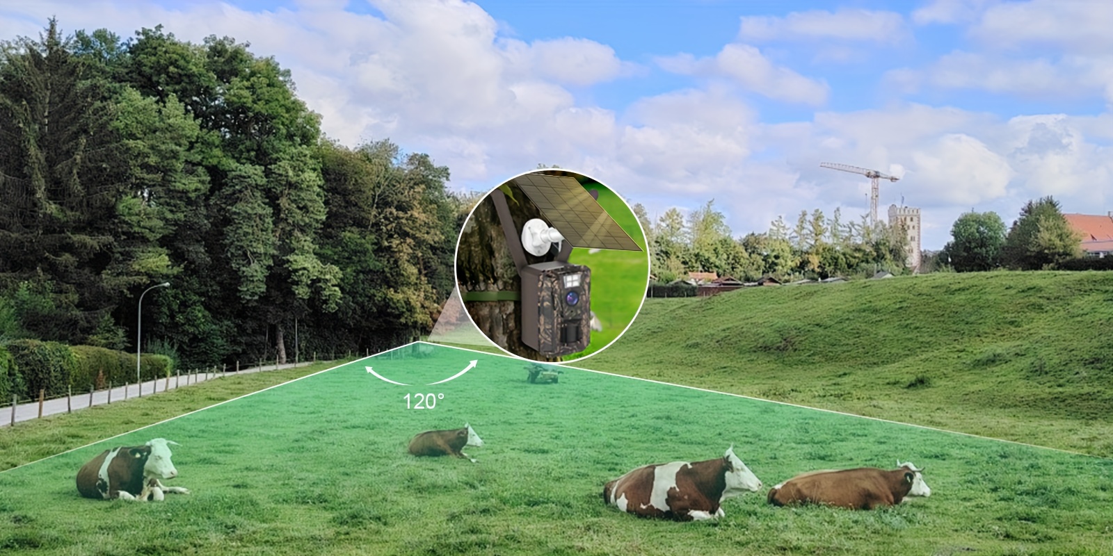 4 Cámaras de Caza Inalámbricas, Monitoreo de Vida Silvestre, Vigilancia Remota, Configuración Portátil, Cámara de Alta Calidad, Batería de Larga Duración, Sensor de Alto Rendimiento, Cámara Activada por Movimiento, Para Investigadores de Vida Silvestre y Propietarios de Granjas, Cámara de Senderos