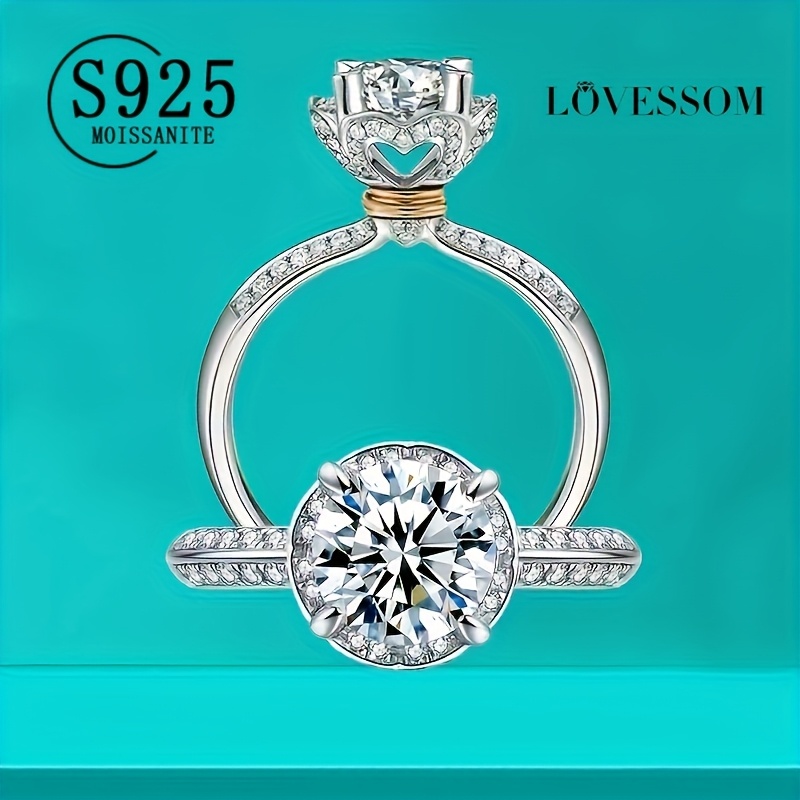 moissanite diamond ring sold on Temu United States