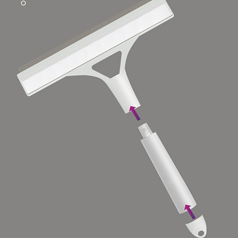 3-in-1 Handheld Window Cleaner with Spray, Scraper & Microfiber Cloth - Blue & White Ergonomic Design for Glass, Tiles, Mirrors, Bathroom, Kitchen, and Car Windshields, Window Cleaning Tools