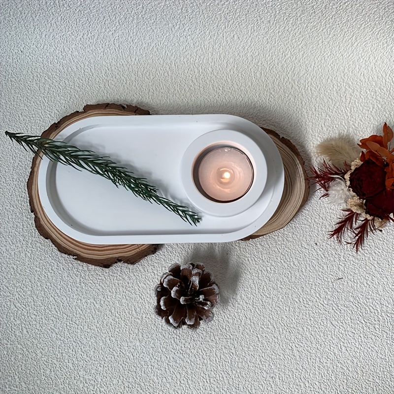 Lerpwige Moules En Silicone Pour Bougeoirs Ovales En Forme De Galets