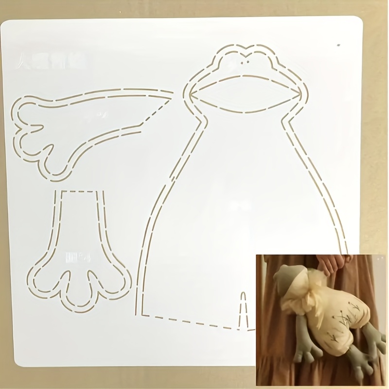 -mouthed Frog Template Is Reusable And Washable, Featuring Precise Cuts For High- Sewing Tools And Frog Quilting Templates