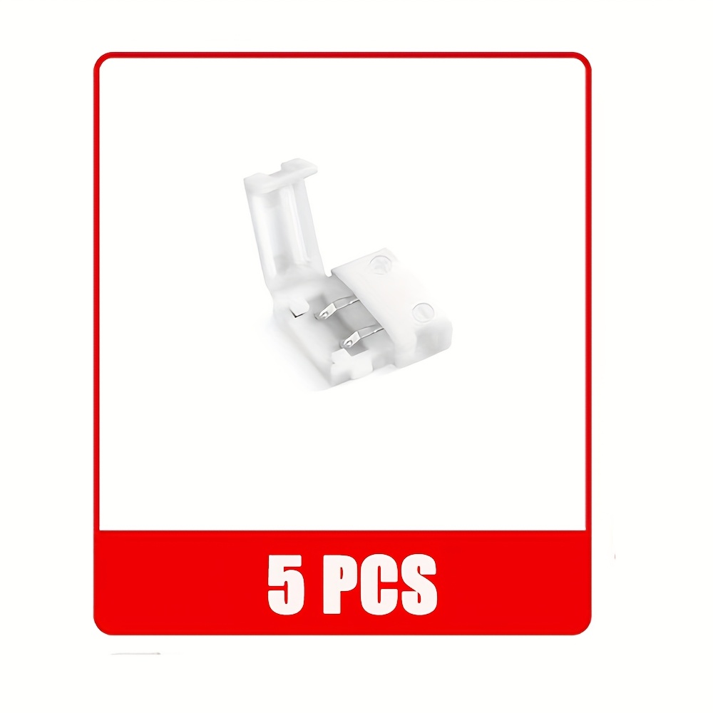 TEMU 8mm 2-Pin LED Streifenleuchtensteckverbinder-Set - Einfach zu verwenden, kein Strombedarf, kompatibel mit 2Pin 8mm 3528/5050 LED Streifen, ideal