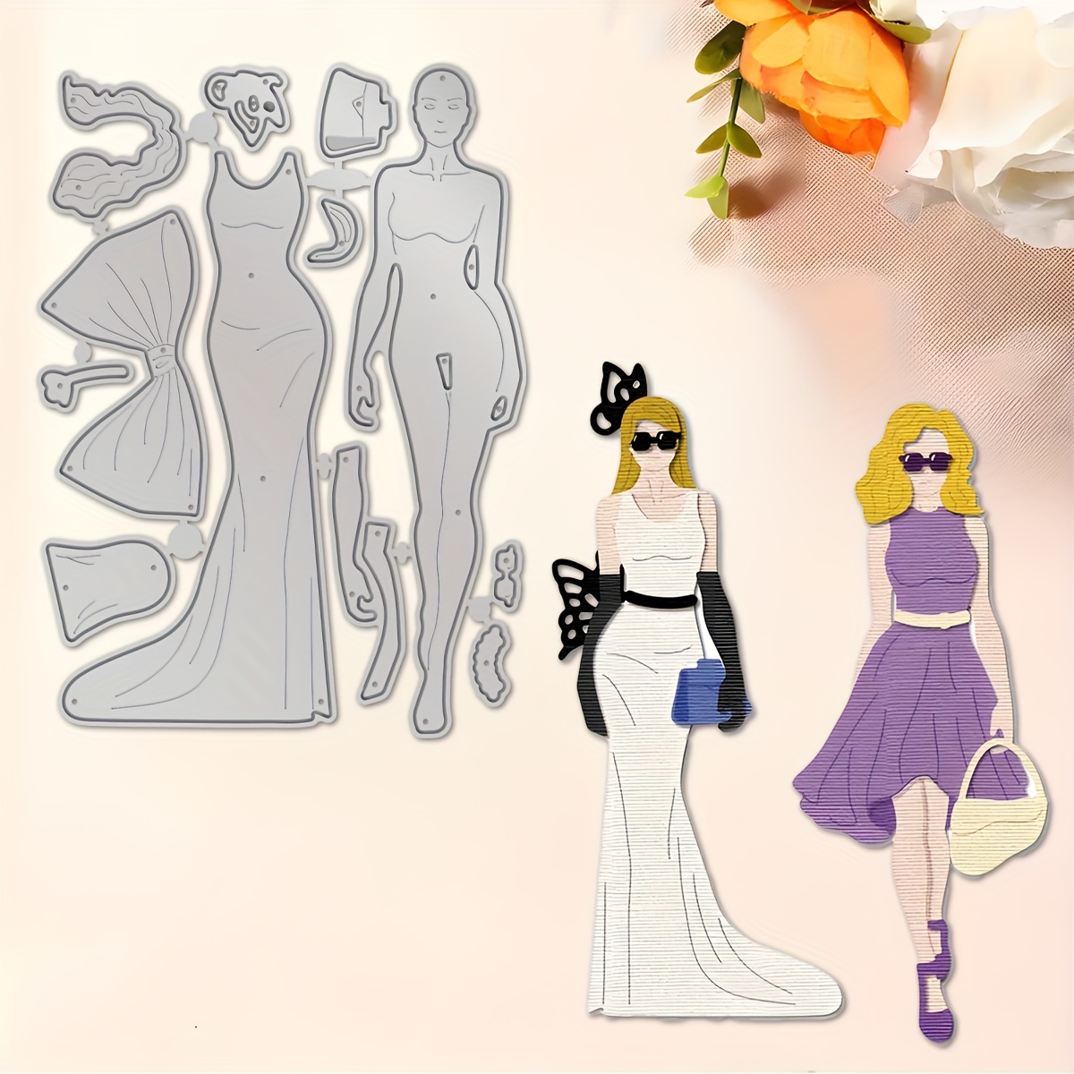 ladies dress cutting Cutting and sewing a dress is easy for beginners 